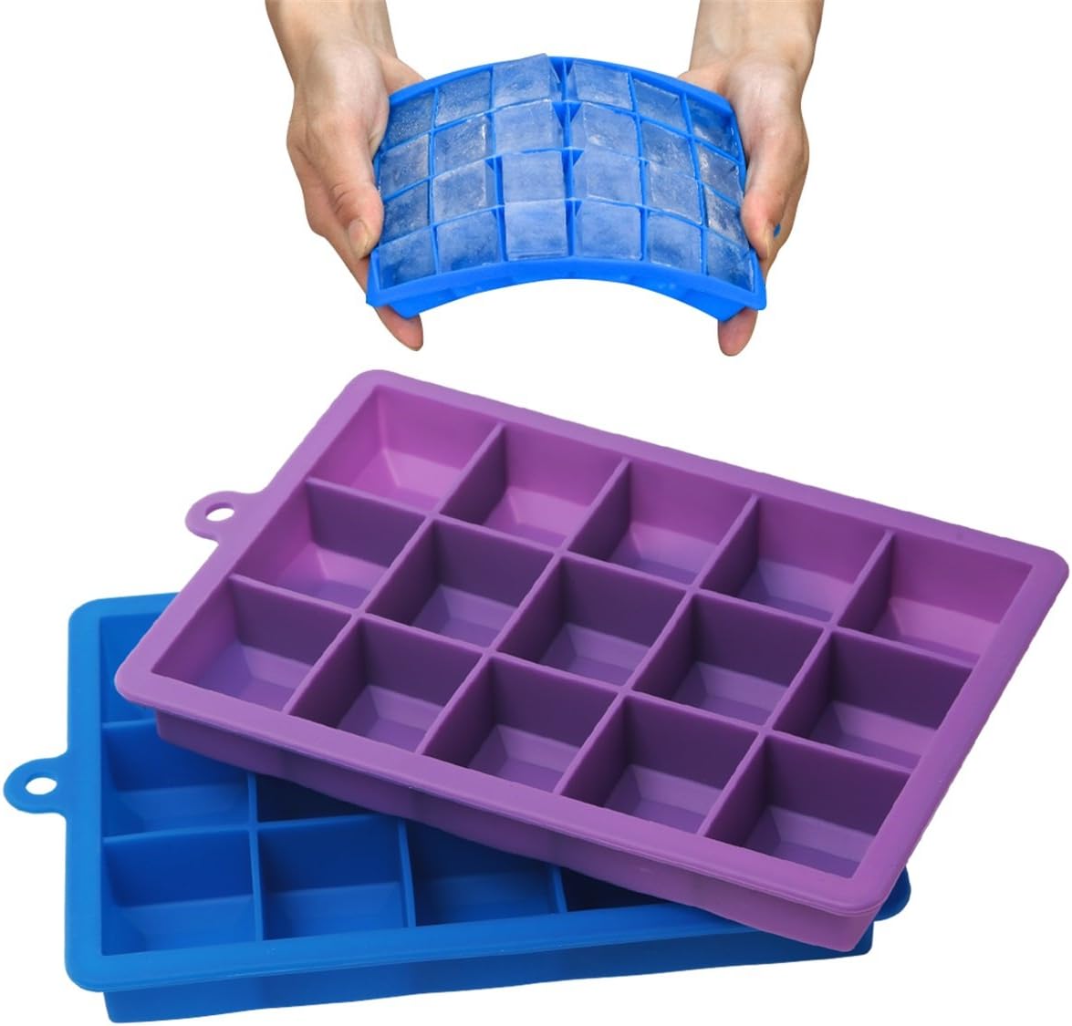 Baby Food Product - Silicone Ice Cube Trays with Lids