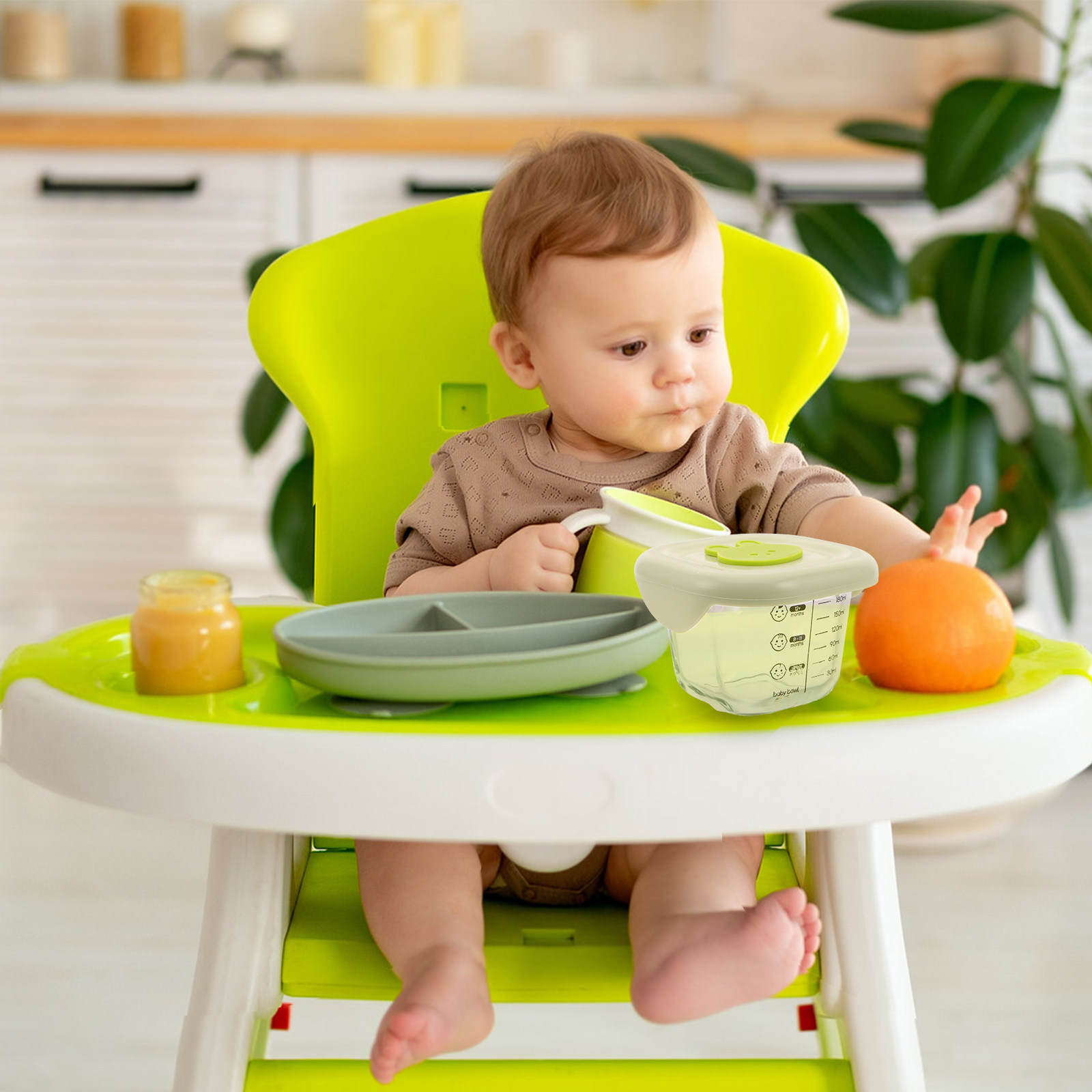 Easy Baby Food - 2Pcs Reusable Baby Food Storage Jars
