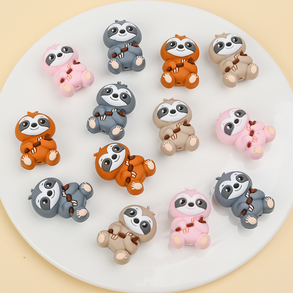 Baby Food Flavors - 4Pcs Food Grade Animal Silicone BeadsFor