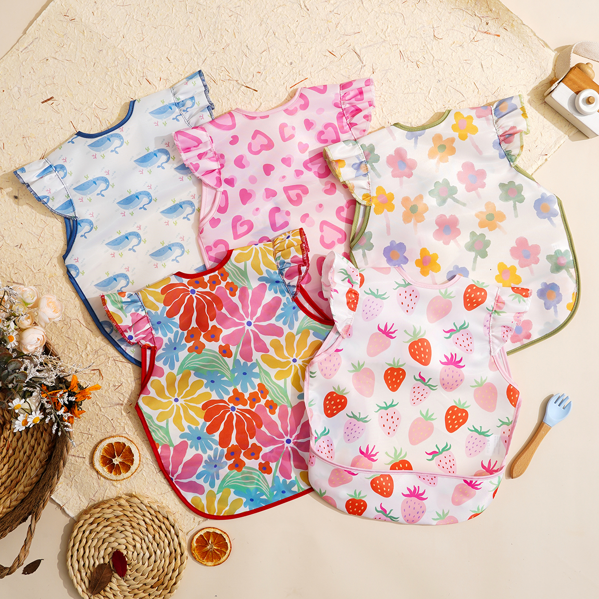 Easy Baby Food - Happyflute 1 Pc Sleeveless Bib for