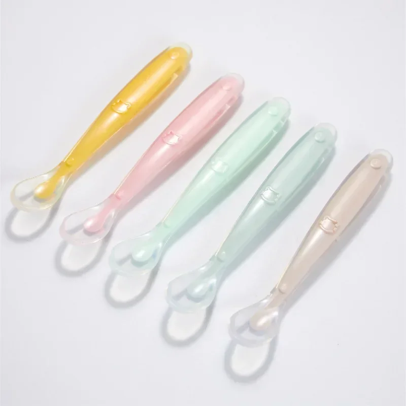 Baby Food Product - Soft Silicone Baby Spoon Toddler Complementary