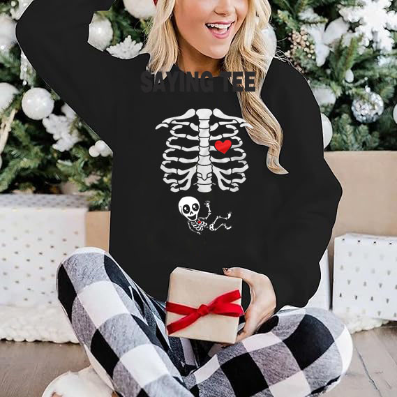 Maternity Halloween Skeleton T - огляд і ціна Food Baby X Ray
