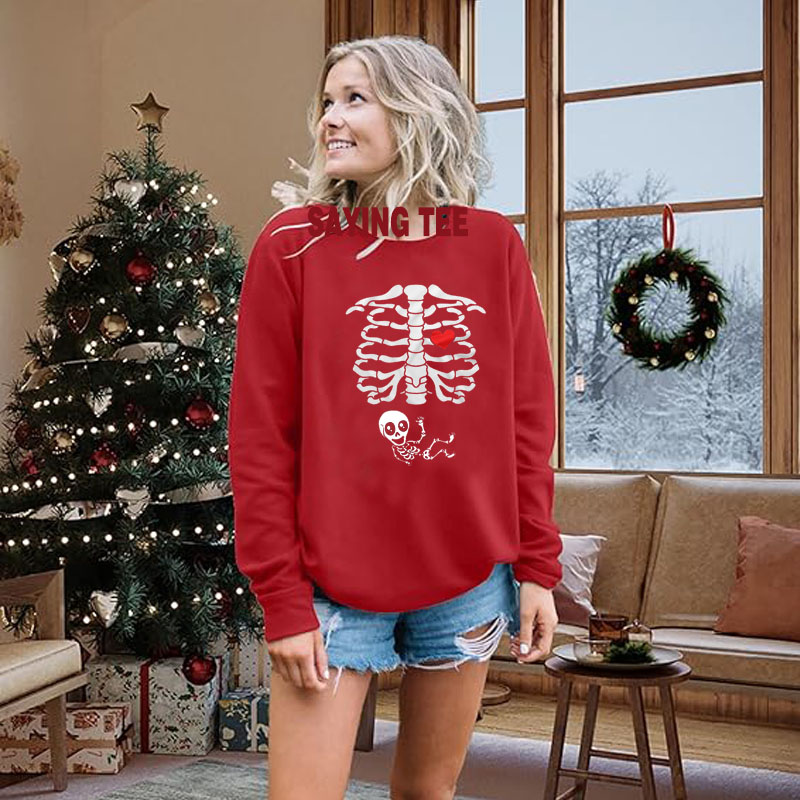 Maternity Halloween Skeleton T - огляд і ціна Food Baby X Ray