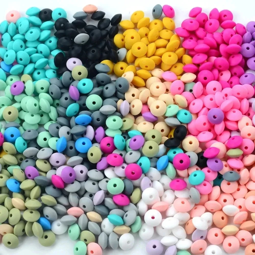 50Pcs 12mm Lentil Silicone Bea - огляд і ціна Baby Food Product