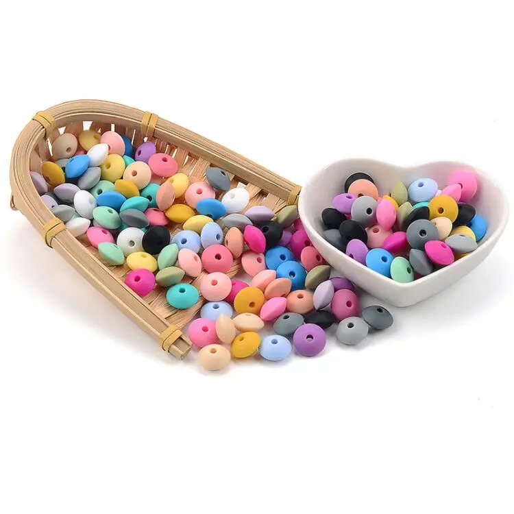 50Pcs 12mm Lentil Silicone Bea - огляд і ціна Baby Food Product