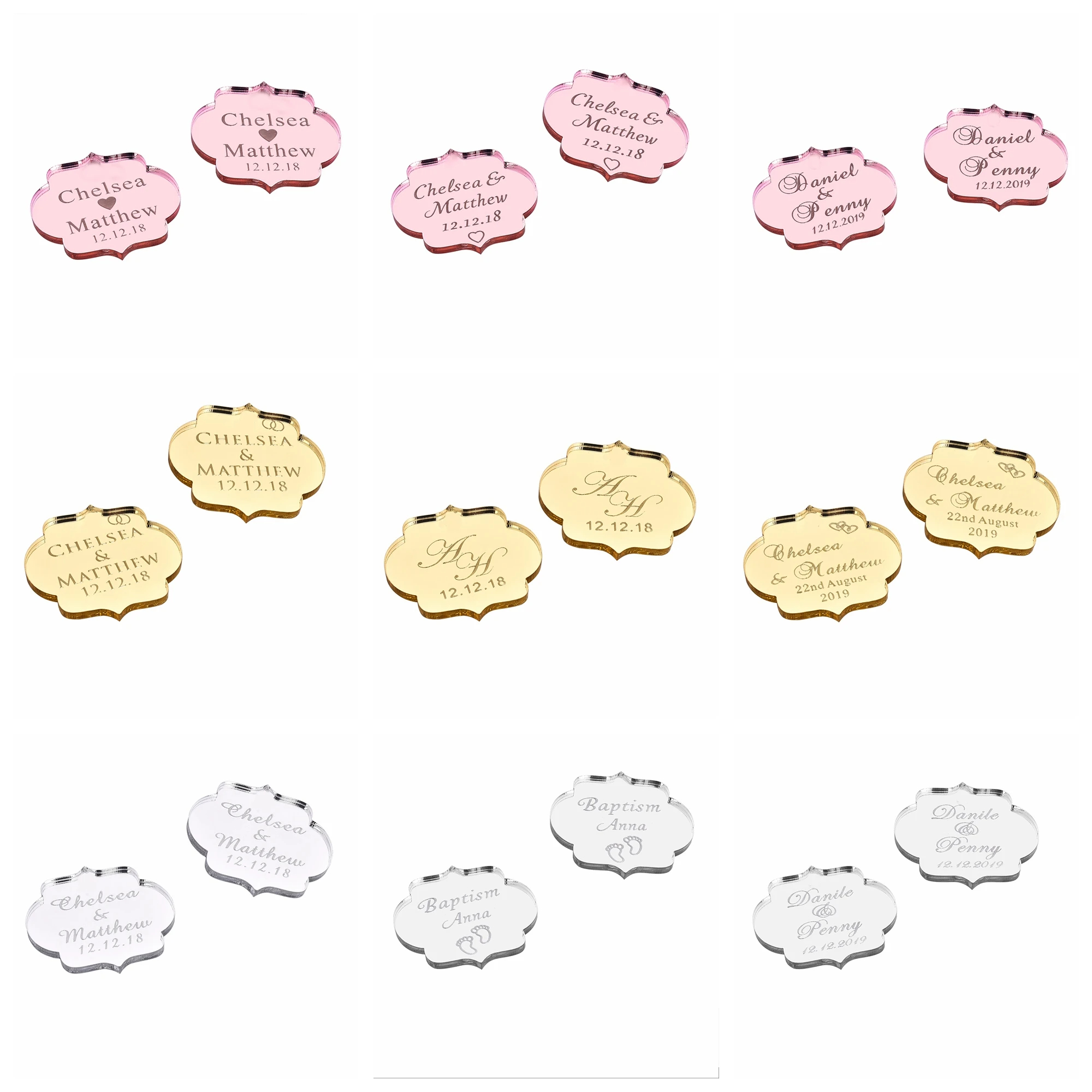 20/50/100Pcs Custom Wedding Pa - огляд і ціна Baby Food Flavors