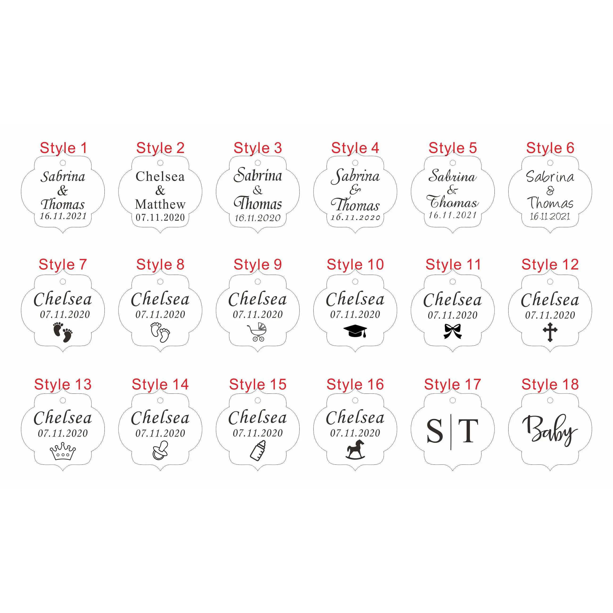 20/50/100Pcs Custom Wedding Pa - огляд і ціна Baby Food Flavors