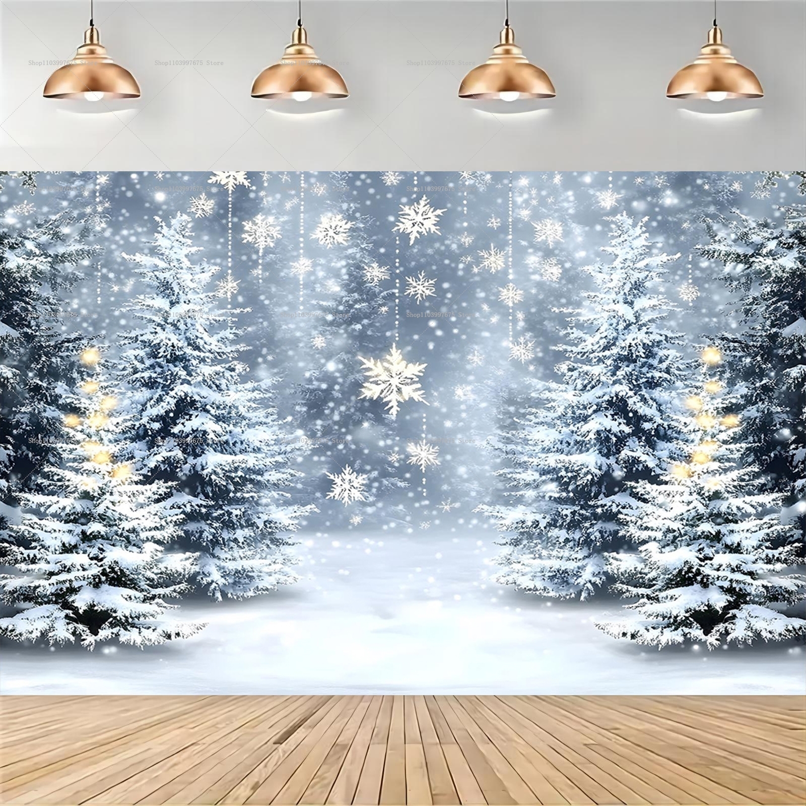 Snowy Forest Christmas Backdro - огляд і ціна Baby Food Flavors