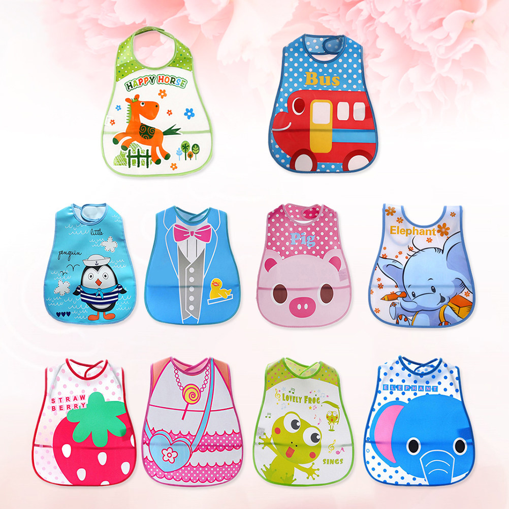 10 Pcs Baby Drool Bibs Food Fe - огляд і ціна Baby Food Eat