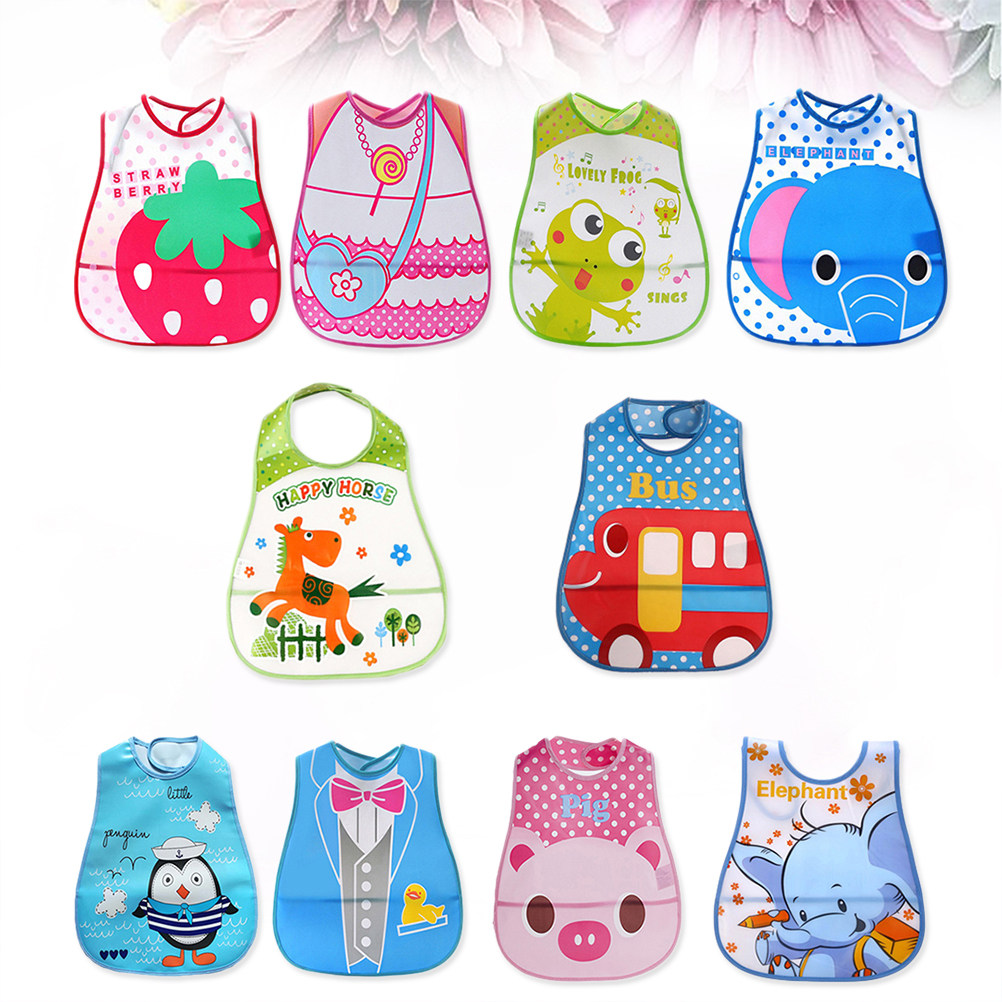10 Pcs Baby Drool Bibs Food Fe - огляд і ціна Baby Food Eat