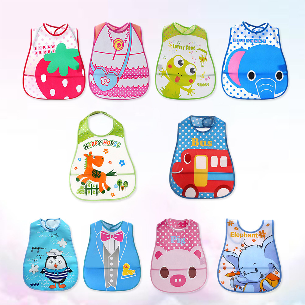 10 Pcs Baby Drool Bibs Food Fe - огляд і ціна Baby Food Eat