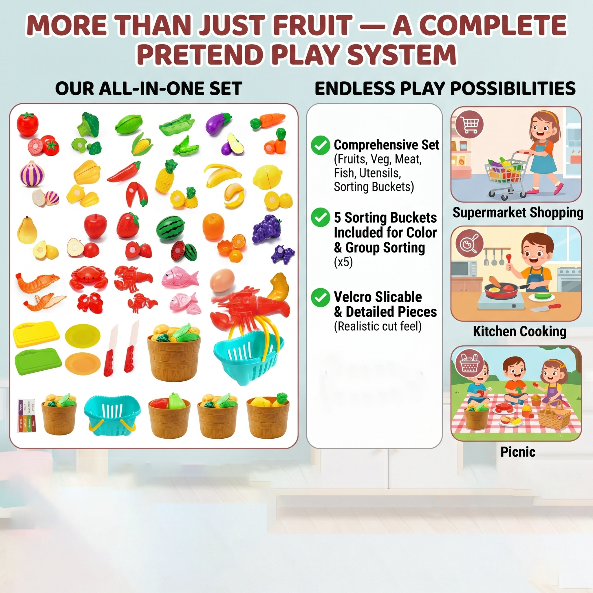 Simulation Kitchen Pretend Pla - огляд і ціна Baby Food Flavors
