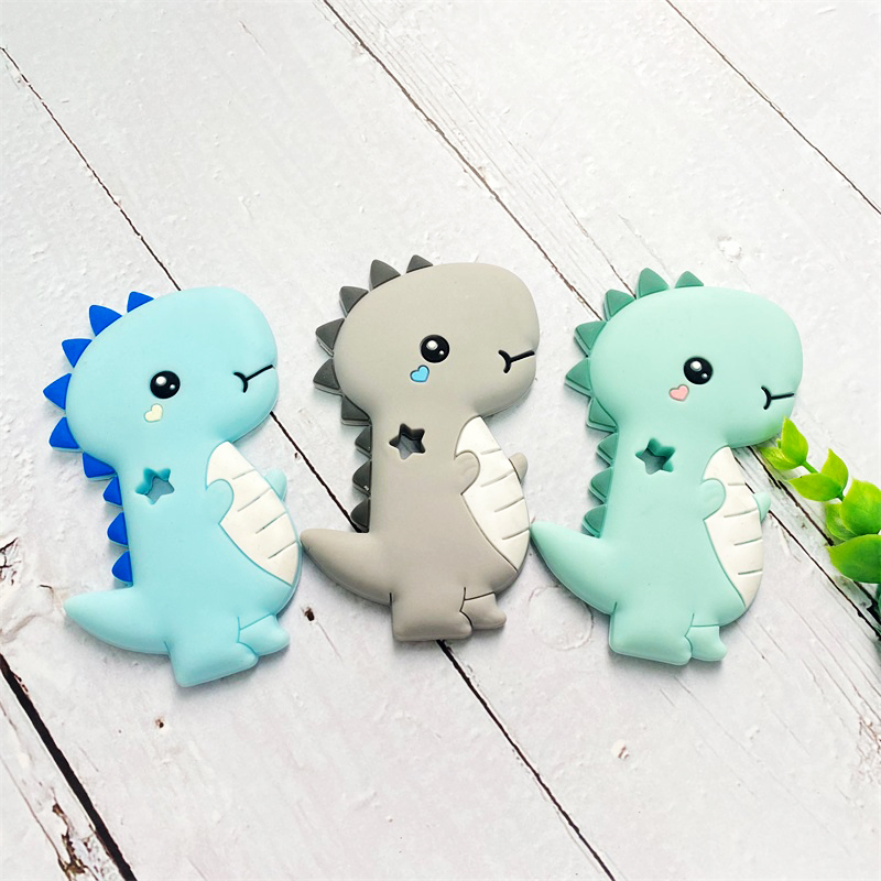 1pcs Silicone Dinosaur Teether - огляд і ціна Baby Food Product