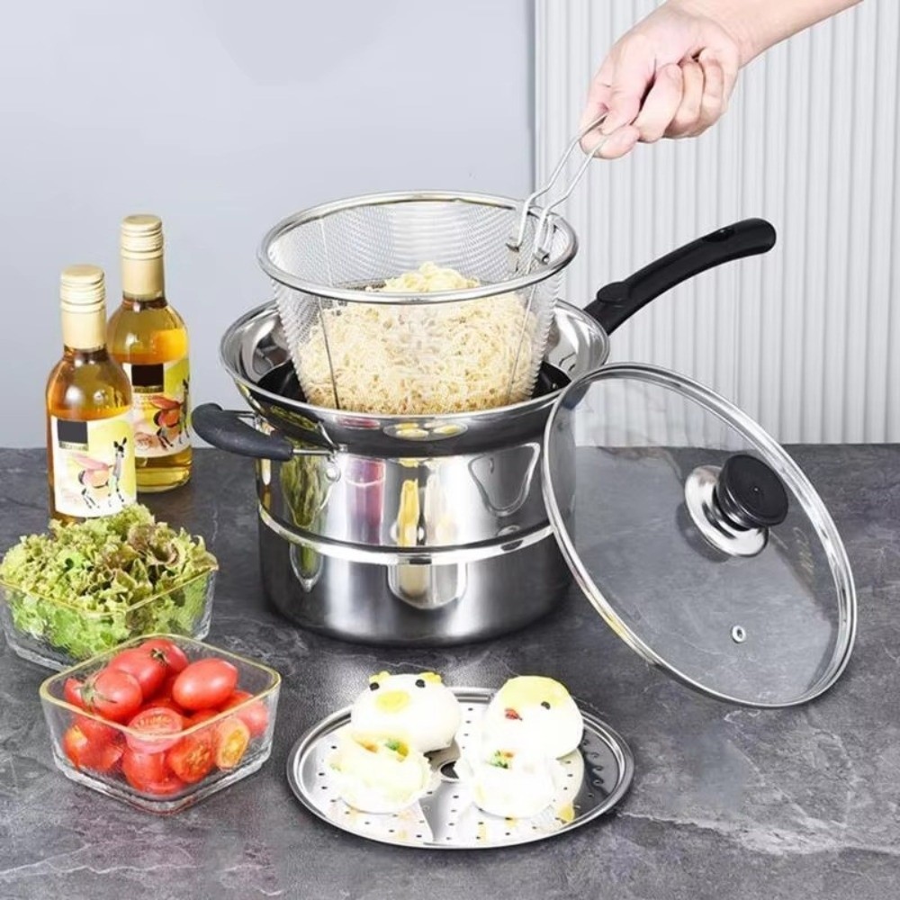 4pcs Stainless Steel Fryer Pot - огляд і ціна Baby Food Filter