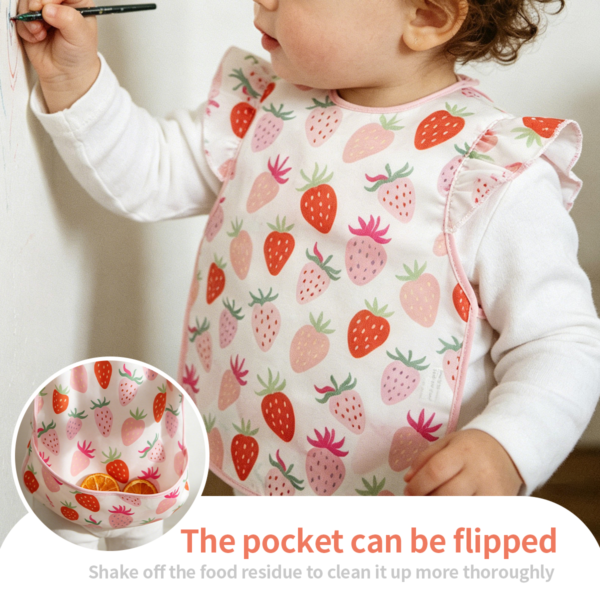 Happyflute 1 Pc Sleeveless Bib - огляд і ціна Easy Baby Food