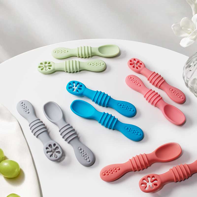 2Pcs Baby Silicone Sticky Spoo - огляд і ціна Baby Food Product