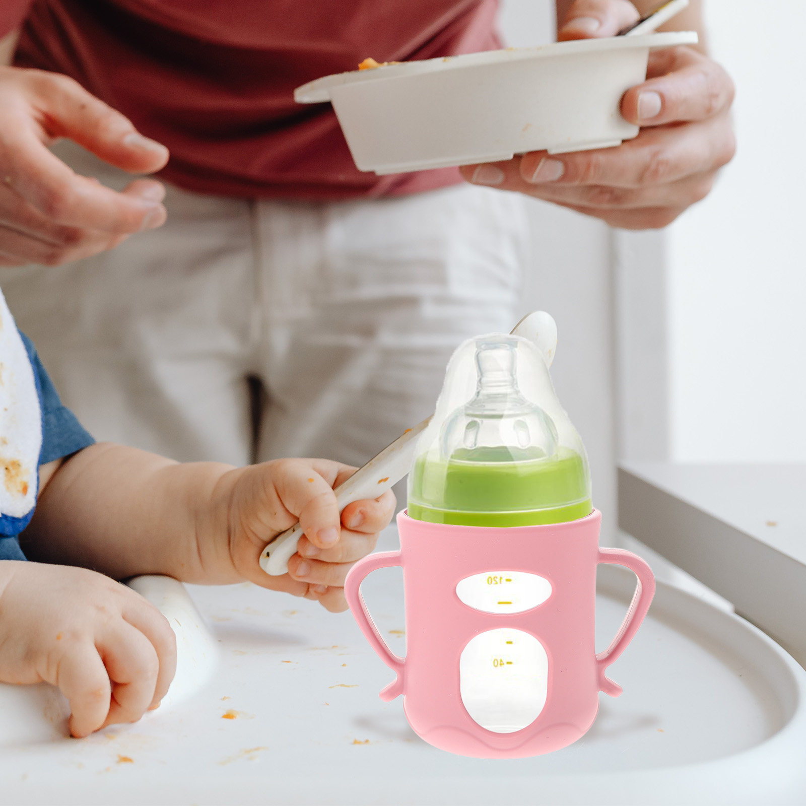 Baby Bottle Silicone Handles W - огляд і ціна Easy Baby Food