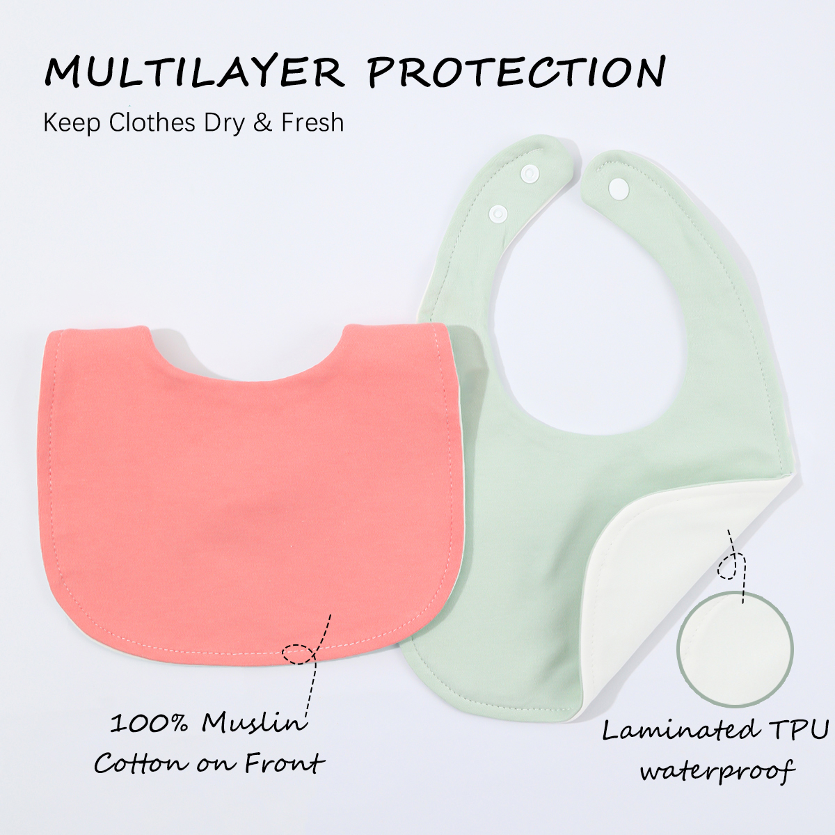 10-piece baby bib U-shaped sal - огляд і ціна Baby Food Product